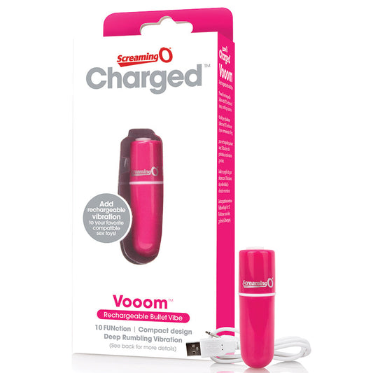 Charged Vooom Rechargeable Bullet Vibe - Pink Charged Vooom Rechargeable Bullet Vibe - Pink - UABDSM