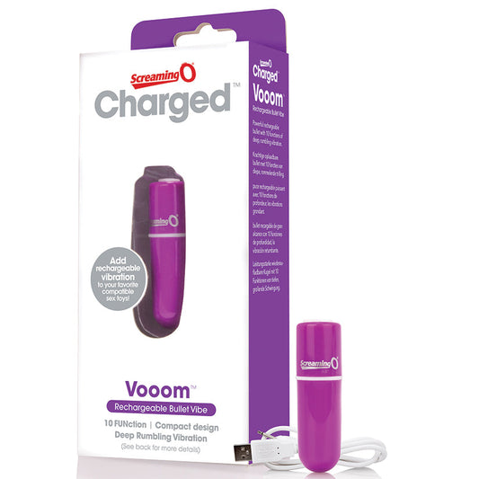 Charged Vooom Rechargeable Bullet Vibe - Purple Charged Vooom Rechargeable Bullet Vibe - Purple - UABDSM