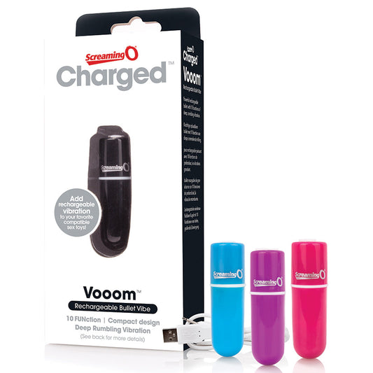 Screaming O Charged Vooom Bullet Vibe-Assorted (Box of 12) Screaming O Charged Vooom Bullet Vibe-Assorted (Box of 12) - UABDSM