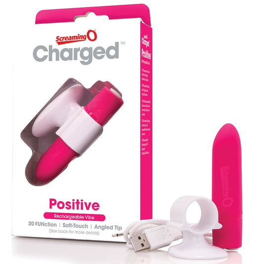 Charged Positive Rechargeable Vibe - Strawberry Charged Positive Rechargeable Vibe - Strawberry - UABDSM