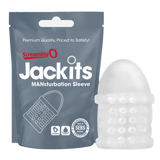 Jackits Mansturbation Sleeve - 12 Count Pop Box Display - Clear Jackits Mansturbation Sleeve - 12 Count Pop Box Display - Clear - UABDSM