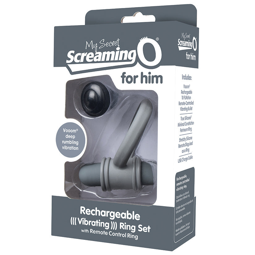 My Secret Bullet and Ring for Him - Grey - UABDSM