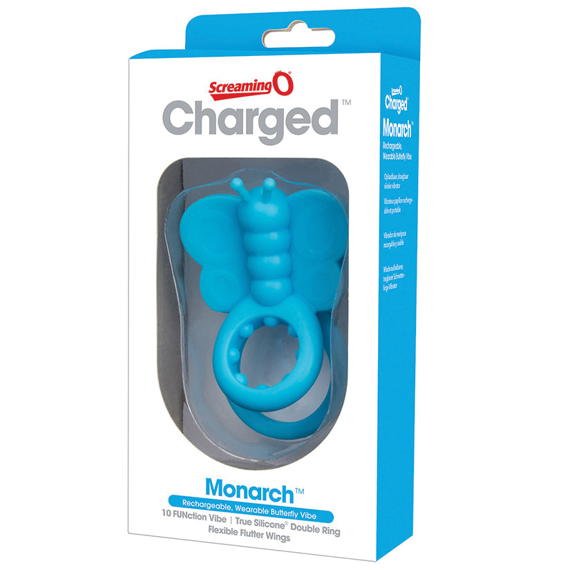 Charged Monarch Wearable Butterfly Vibe - Blue - UABDSM