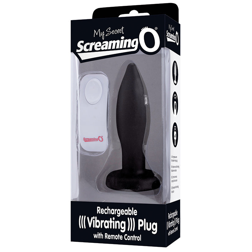My Secret Remote Vibrating Plug - Black - UABDSM