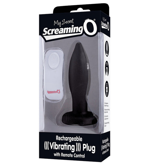 Screaming O My Secret Remote Vibrating Plug-Black XL Screaming O My Secret Remote Vibrating Plug-Black XL - UABDSM