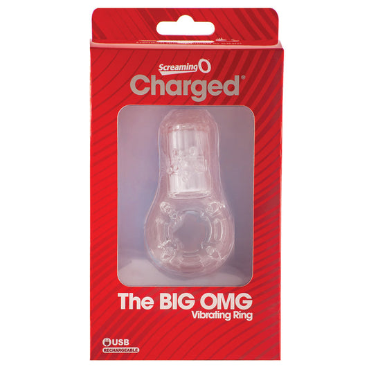 Screaming O Charged Big OMG Vibrating Ring-Clear Screaming O Charged Big OMG Vibrating Ring-Clear - UABDSM
