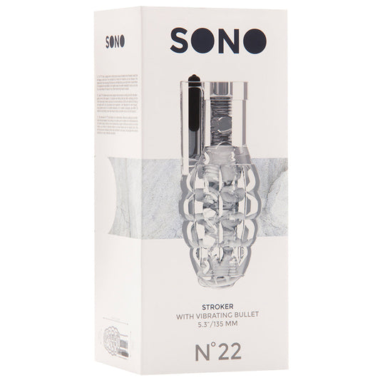 Sono No.22 Stroker With Vibrating Bullet-Translucent Sono No.22 Stroker With Vibrating Bullet-Translucent - UABDSM