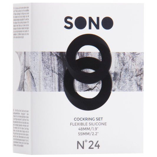 Sono No.24 Cockring Set-Black Sono No.24 Cockring Set-Black - UABDSM