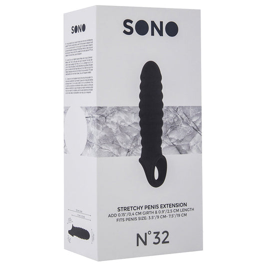 Sono No.32 Stretchy Penis Extension-Black Sono No.32 Stretchy Penis Extension-Black - UABDSM