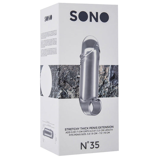 Sono No.35 Stretchy Thick Penis Extension-Translucent Sono No.35 Stretchy Thick Penis Extension-Translucent - UABDSM