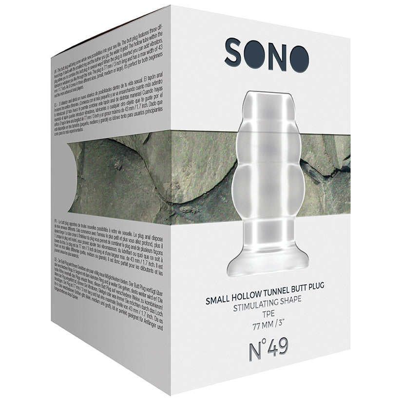 Sono No.49 Hollow Tunnel Butt Plug-Small Translucent 3 - UABDSM