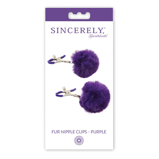 Sincerely Fur Nipples - Purple Sincerely Fur Nipples - Purple - UABDSM