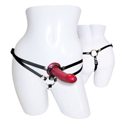 SportSheets Menage A Trois Double Presentation Harness With Dild - UABDSM