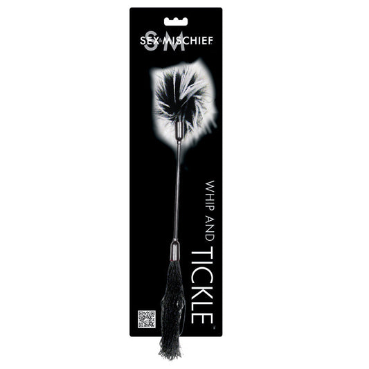 Sex and Mischief Whip and Tickler - Black Sex and Mischief Whip and Tickler - Black - UABDSM