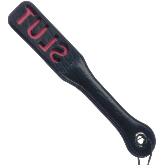 12 Inch Leather Impression Paddle - Slut 12 Inch Leather Impression Paddle - Slut - UABDSM