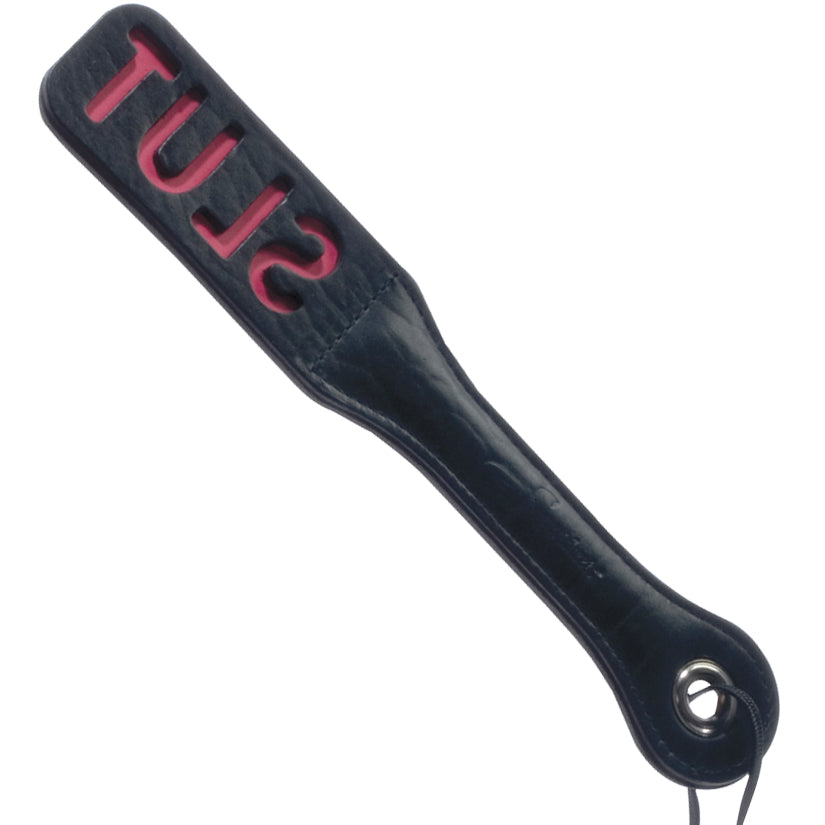 12 Inch Leather Impression Paddle - Slut - UABDSM