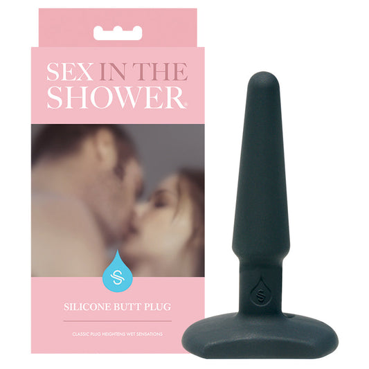 Sex In The Shower Silicone Butt Plug-Black Sex In The Shower Silicone Butt Plug-Black - UABDSM