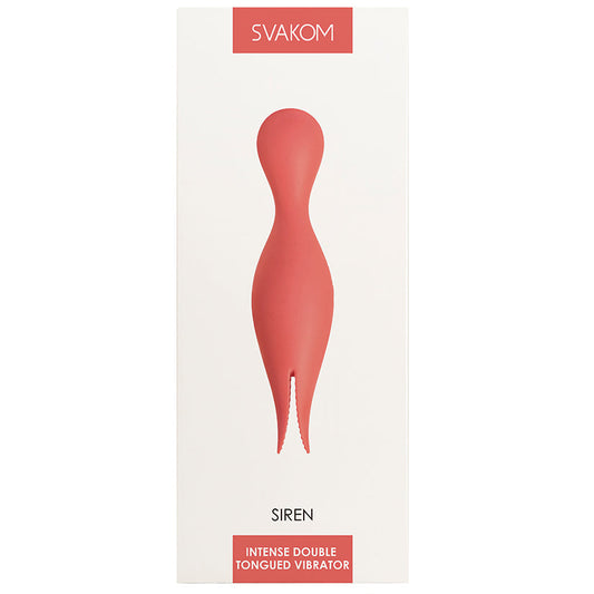 Svakom Siren Intense Double Tongued Vibe-Coral Svakom Siren Intense Double Tongued Vibe-Coral - UABDSM