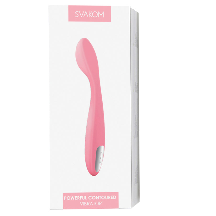 Svakom Keri Contoured Vibrator-Pale Pink - UABDSM