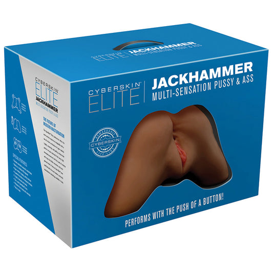 CyberSkin Elite Jackhammer Warm Multi-Function Pussy-Dark CyberSkin Elite Jackhammer Warm Multi-Function Pussy-Dark - UABDSM