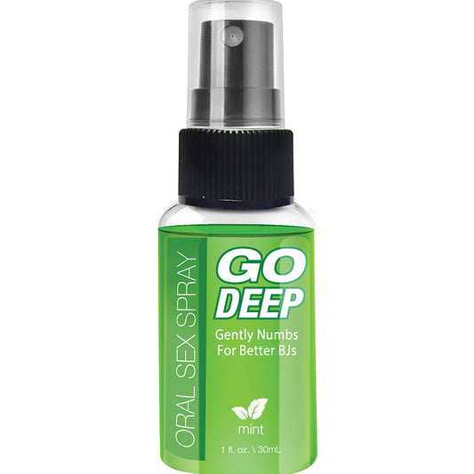 Go Deep Oral Sex Spray - Mint 1 Fl. Oz./ 29 ml Go Deep Oral Sex Spray - Mint 1 Fl. Oz./ 29 ml - UABDSM