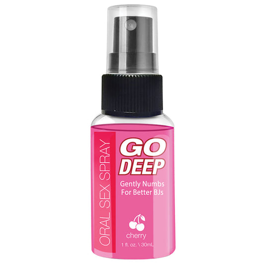 Go Deep Oral Sex Spray - Cherry 1 Fl. Oz./ 29 ml Go Deep Oral Sex Spray - Cherry 1 Fl. Oz./ 29 ml - UABDSM