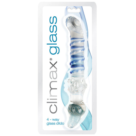 Climax Glass 4-Way Glass Dildo Climax Glass 4-Way Glass Dildo - UABDSM