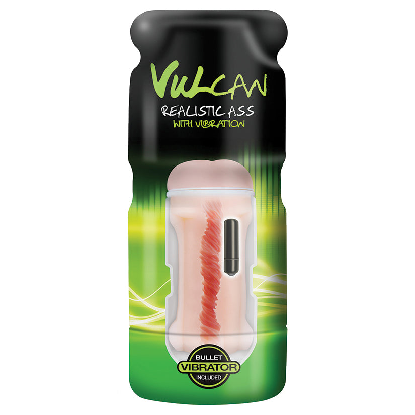 Cyberskin Vulcan Realistic Ass With Vibration - Cream - UABDSM