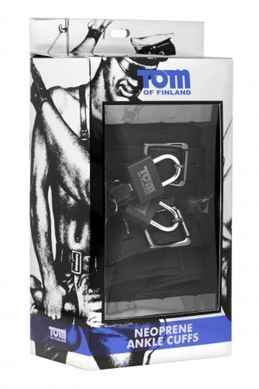 Tom Of Finland Neoprene Ankle Cuffs W/ Locks - UABDSM