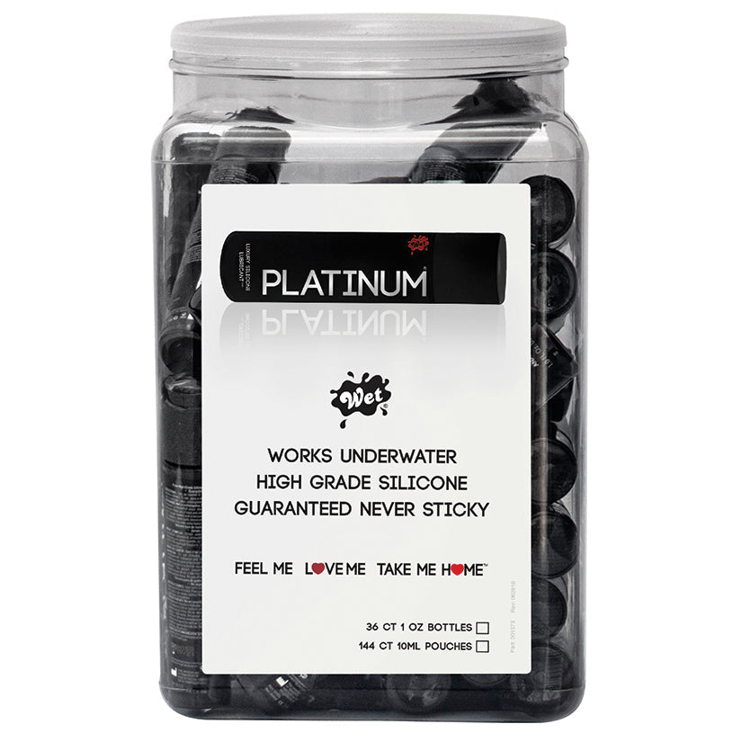 Wet Platinum Luxury Silicone Lubricant 1.0 Fl Oz 36 Pc Display - UABDSM