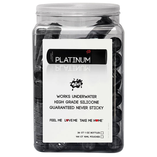 Wet Platinum Luxury Silicone Lubricant 1.0 Fl Oz 36 Pc Display Wet Platinum Luxury Silicone Lubricant 1.0 Fl Oz 36 Pc Display - UABDSM