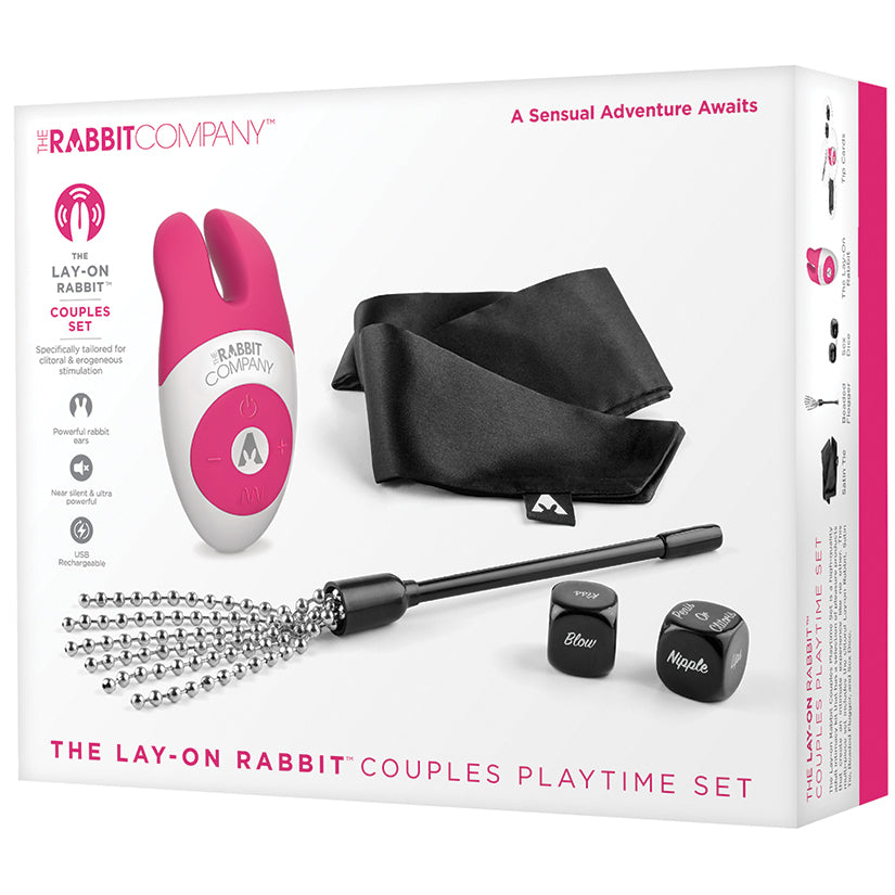 Lay-On Rabbit Tickle and Tease Set - UABDSM