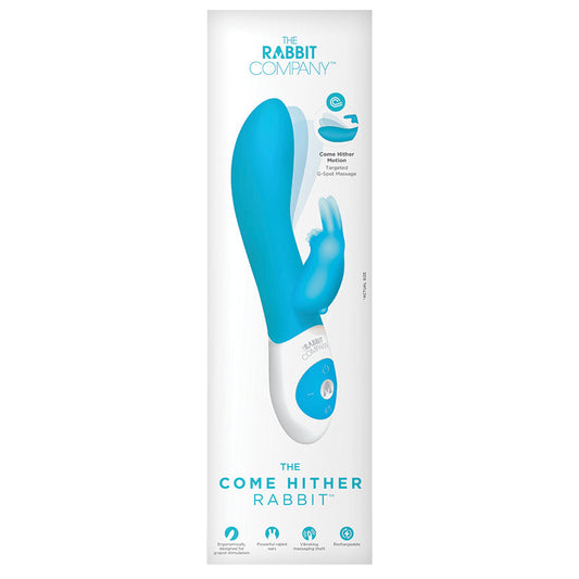 The Come Hither Rabbit Rechargeable-Aqua 7.75 The Come Hither Rabbit Rechargeable-Aqua 7.75 - UABDSM