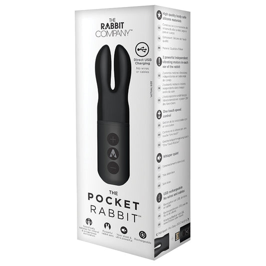 The Pocket Rabbit Rechargeable-Black The Pocket Rabbit Rechargeable-Black - UABDSM