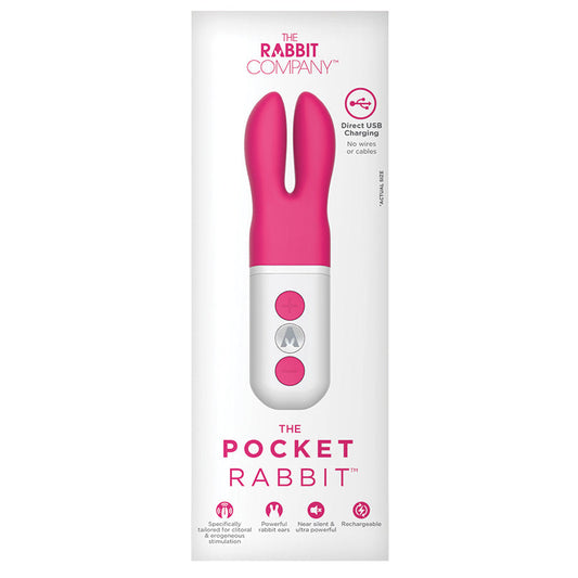 The Pocket Rabbit Rechargeable-Hot Pink 4.5 The Pocket Rabbit Rechargeable-Hot Pink 4.5 - UABDSM