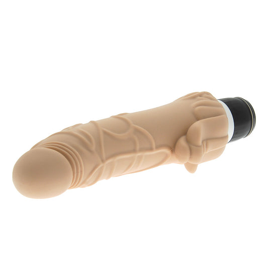 Classic Silicone Penis Vibrator with Clit Stim - UABDSM