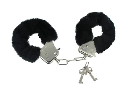 Caught In Candy Velvet Handcuffs - Black Caught In Candy Velvet Handcuffs - Black - UABDSM