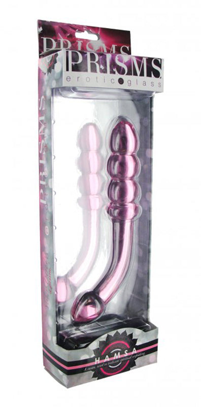 Hamsa Glass G-spot/P-spot Dildo - Pink - UABDSM
