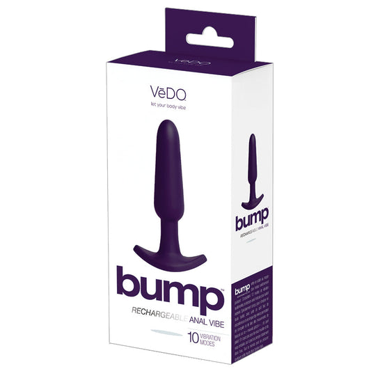 Vedo Bump Rechargeable Anal Vibe-Deep Purple Vedo Bump Rechargeable Anal Vibe-Deep Purple - UABDSM