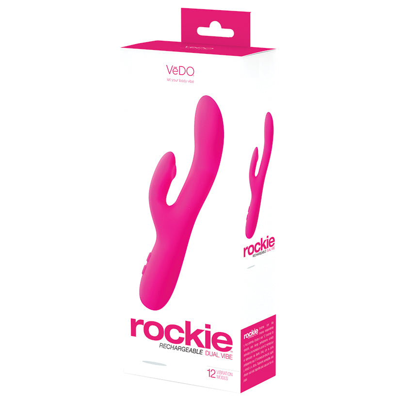 Vedo Rockie Rechargeable Dual Vibe-Pink - UABDSM
