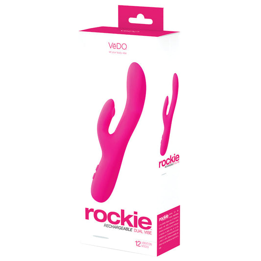 Vedo Rockie Rechargeable Dual Vibe-Pink Vedo Rockie Rechargeable Dual Vibe-Pink - UABDSM