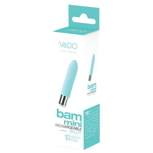 Vedo Bam Mini Rechargeable Bullet-Turquoise Vedo Bam Mini Rechargeable Bullet-Turquoise - UABDSM