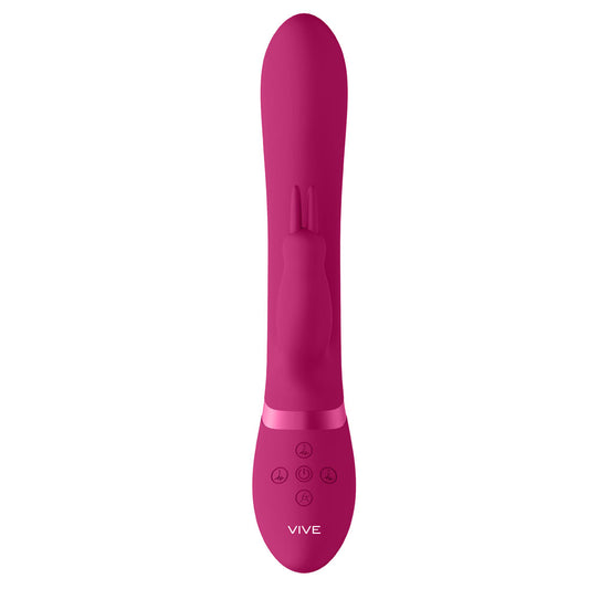 Vive Amoris Pink Rabbit Vibrator With Stimulating Beads - UABDSM