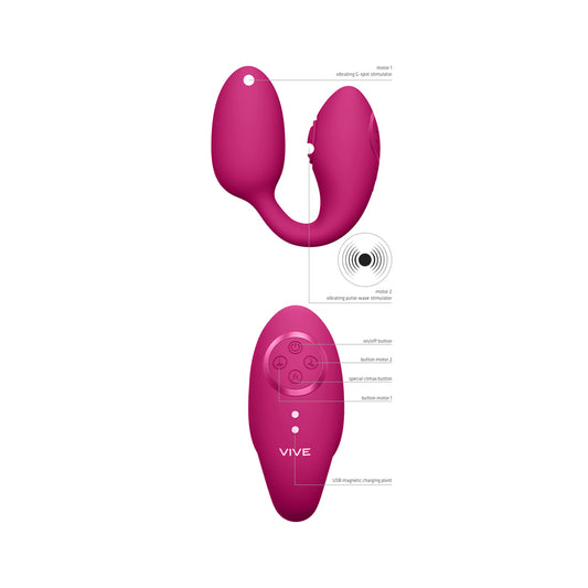Vive Aika Pulse Wave And Vibrating Love Egg Pink - UABDSM