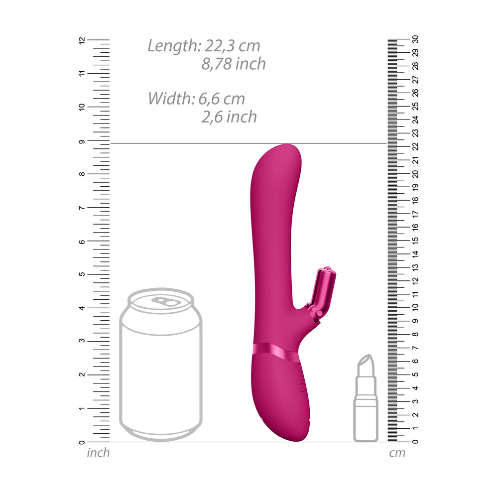 Vive Chou Double Action Interchangeable Rabbit Vibrator Pink - UABDSM