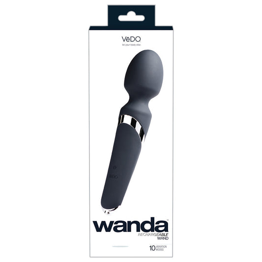 Vedo Wanda Wand Vibe-Just Black Vedo Wanda Wand Vibe-Just Black - UABDSM