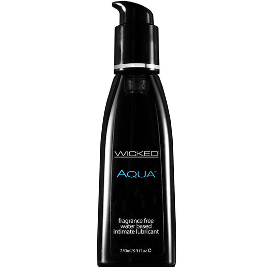 Wicked Aqua Fragrance Free Water-Based Lubricant - 8.5 Fl. Oz. / 250 ml Wicked Aqua Fragrance Free Water-Based Lubricant - 8.5 Fl. Oz. / 250 ml - UABDSM