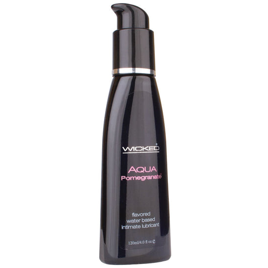 Aqua Pomegranate Flavored Water-Based Lubricant - 4 Oz. Aqua Pomegranate Flavored Water-Based Lubricant - 4 Oz. - UABDSM