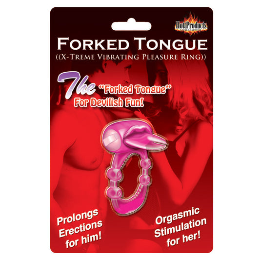 Forked Tongue Vibrating Silicone Cock Ring Forked Tongue Vibrating Silicone Cock Ring - UABDSM