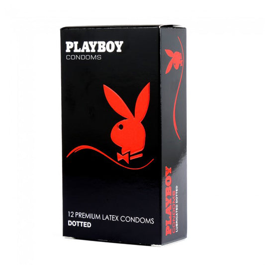 PlayBoy Dotted Condoms 12 Pack PlayBoy Dotted Condoms 12 Pack - UABDSM